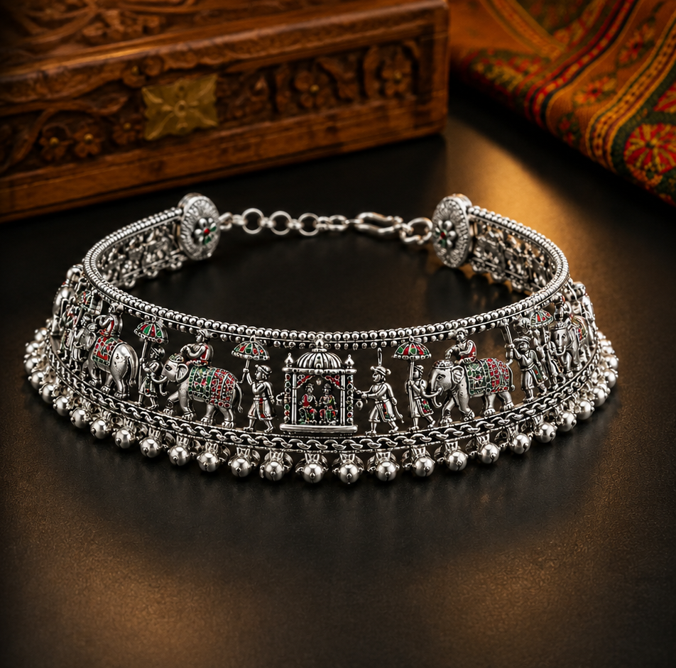 Silver Anklets